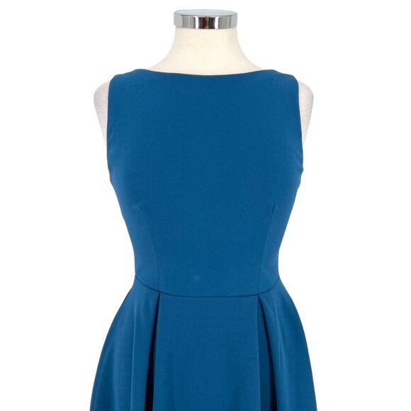 B. Darlin Fit and Flare Sleeveless Mini Dress Teal Blue Size 6 - Picture 3 of 12